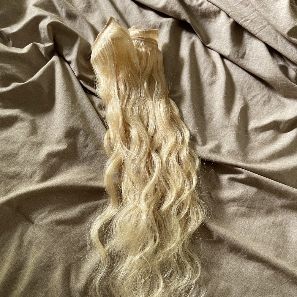 Platinum Blonde Human Hair Extensions